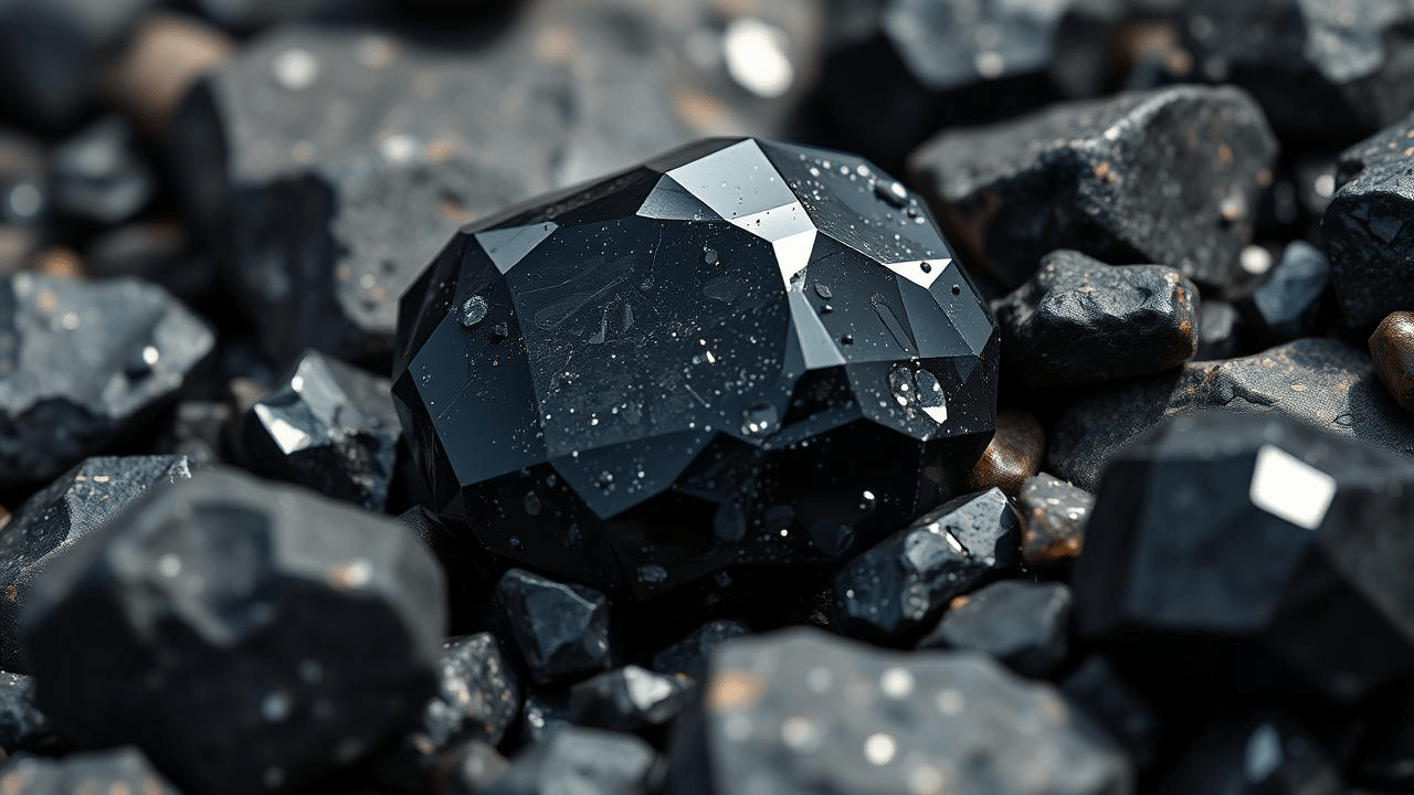 Černý Spinel: Tajemný Klenot Noci